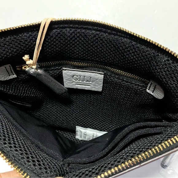 GILI Haloguard Grey Camo Leather Travel Accessories Tech Case Clutch Wristlet - Picture 3 of 9